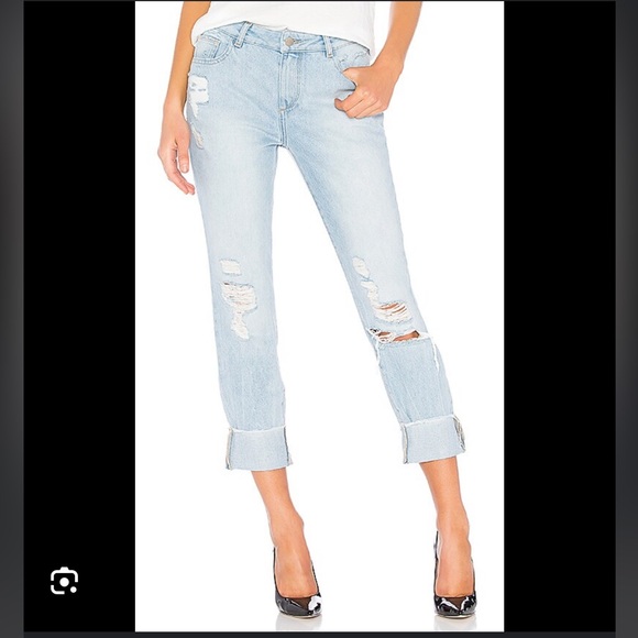 NWOT DL1961 | Stevie Slim Boyfriend Jean in Drifter - Picture 1 of 7